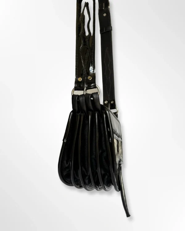 Carriel premium todo negro tradicional típico Antioqueño Jericoano 12 bolsillos - Imagen 2