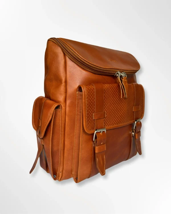 Morral ejecutivo clásico en cuero envejecido Palermo pequeño - miel-miel
