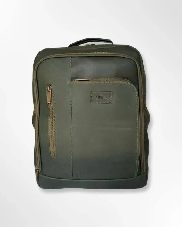 Morral en cuero ejecutivo clásico bunny envejecido - verde